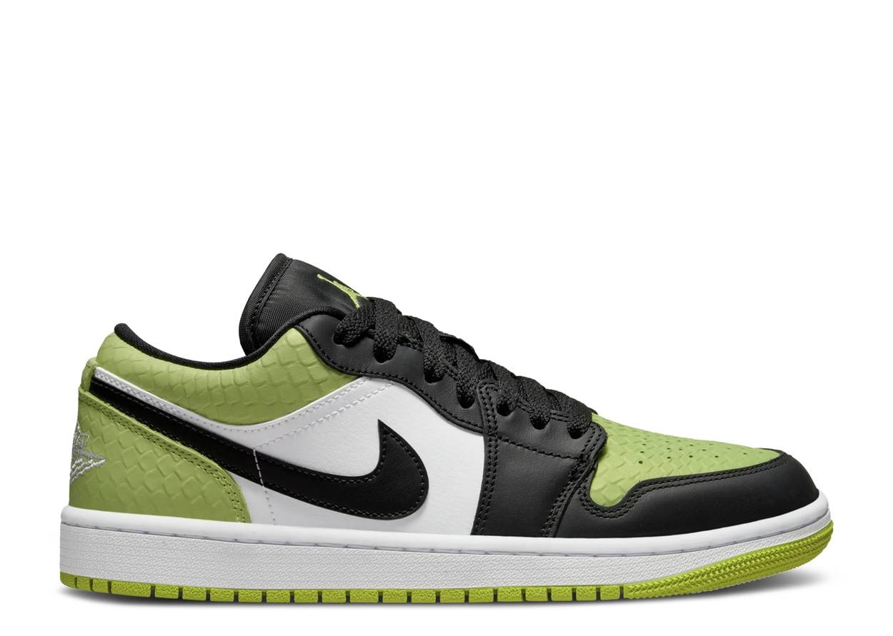 Nike Air Jordan 1 Low SE 'Vivid Green Snakeskin' (W)